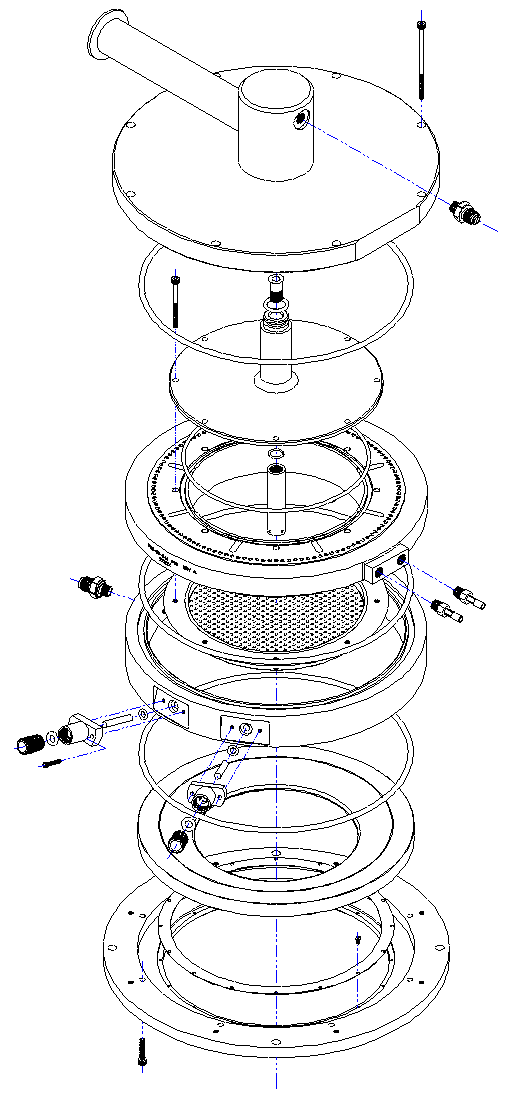 Tegal 903 Non-Direct Cooled Chamber Drawing