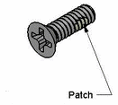 80-127-522 - TEGAL SCREW FLH PH 6-32 PATCH-LOCK SST